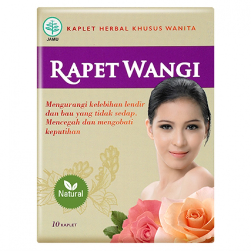 RAPET WANGI Herbal Formulated for women 1 box contain 10 caplets (SG)