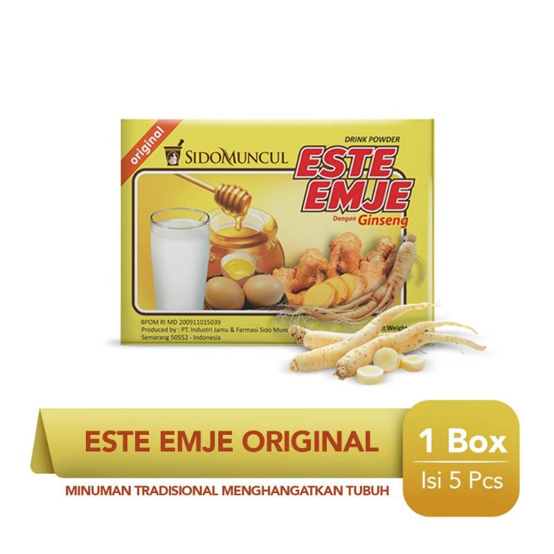 SIDOMUNCUL STMJ Susu Telur Madu Jahe | Jahe Wangi |  1 box 5 sachets Minuman Tradisional & Herbal (SG)
