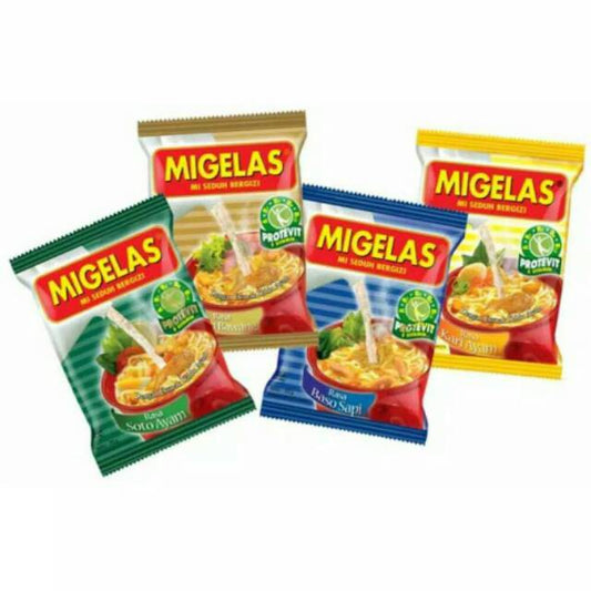 MIE MI GELAS 30g (1 Light Contents 10pcs) So Yummy migelas (SG)