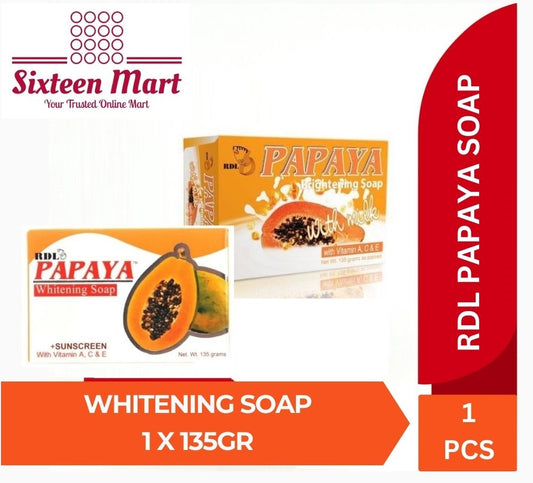 RDL PAPAYA WHITENING SOAP 1 X 135GR (SG)