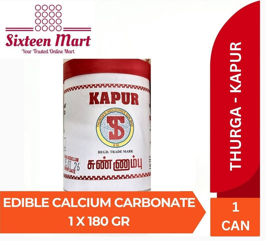 THURGA'S, EDIBLE CALCIUM CARBONATE, 1 X 180 Gram (SG)