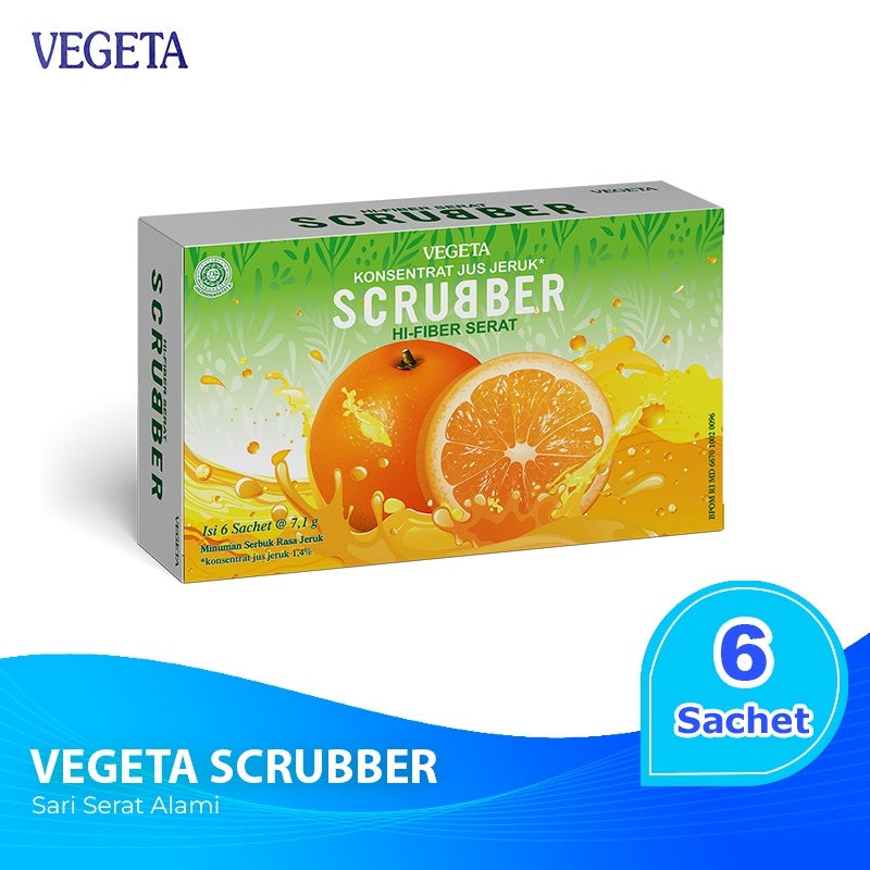 Vegeta 1 box with 6 sachets x 7.1 gram - Penambah serat makanan - Konstipasi  - Susah BAB (SG)
