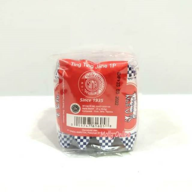 Ting Ting Jahe  Tradisional & Herbal Ginger Candy 1 pack x 8 pcs (SG)