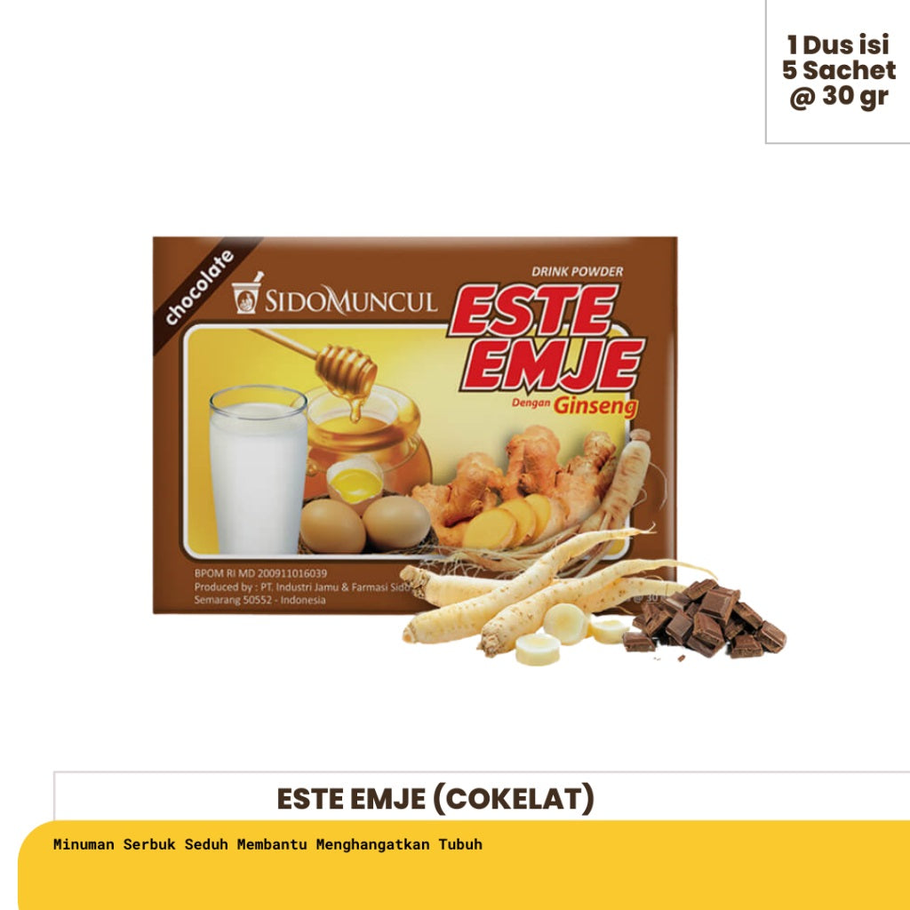 SIDOMUNCUL STMJ Susu Telur Madu Jahe | Jahe Wangi |  1 box 5 sachets Minuman Tradisional & Herbal (SG)