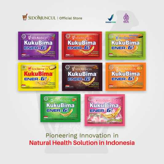 SIDOMUNCUL, Kuku Bima Ener-G , 6 sachet x 4 g per box - Minuman Berenergi Penambah Stamina (SG)