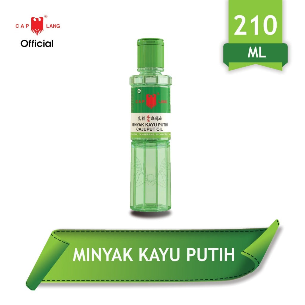 Cap Lang Minyak Kayu Putih 15 mL, 30 mL, 60 mL, 120 mL, 210 mL / Masuk Angin / Pusing / Kembung / Mual / Kayu Putih / Muntah / Pencernaan (SG)