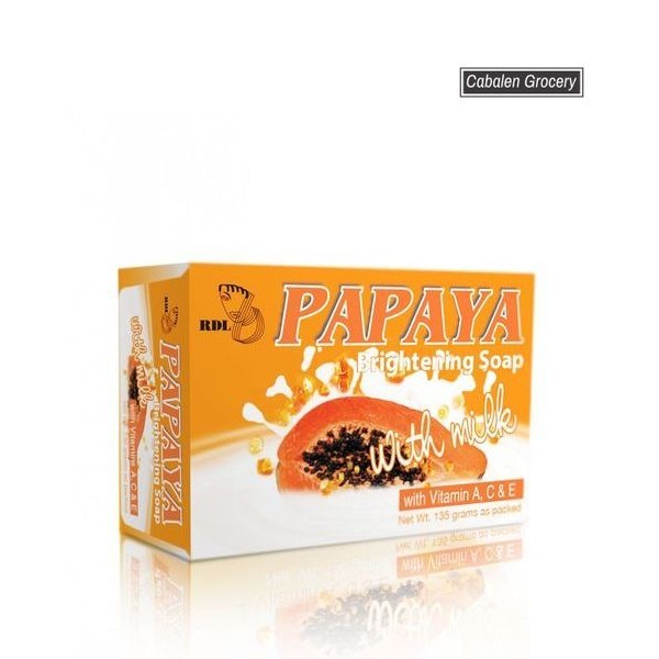 RDL PAPAYA WHITENING SOAP 1 X 135GR (SG)