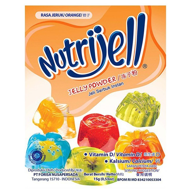 NUTRIJELL Jelly 1 Sachet x 15 gram AVAILABLE ALL VARIAN (SG)
