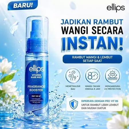 ELLIPS FragranceBooster MIST ME UP 50ML | Hair Vitamin Milkshake 45ML | Hair Serum Ultra Treatment 48ML (SG)