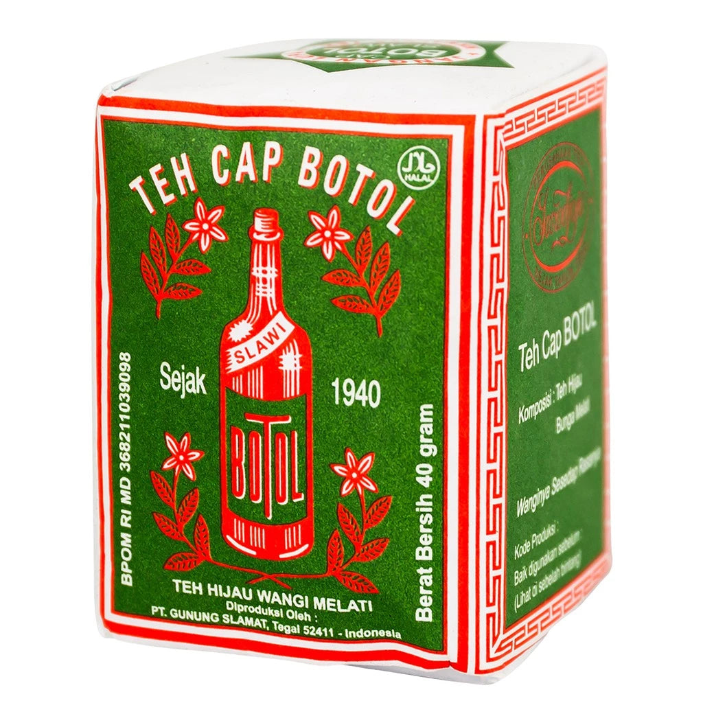 Cap Botol Jasmine Tea Loose Leaf - Teh Seduh - BLUE - GREEN - MELATI - 40 gr  (SG)