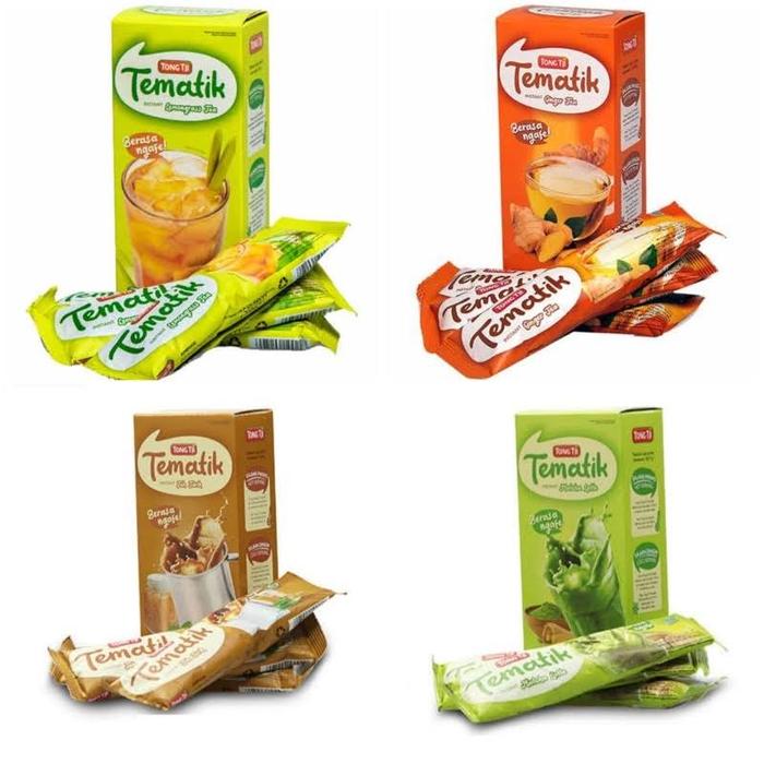 TONG TJI TEMATIK TEA Instant Drink 1 box x 3 sachets x 23 gram - Practical Instant Beverage (SG)