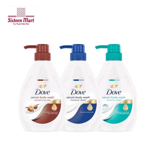 Dove Serum Body Wash Pro-Ceramide Pampering Care | Sensitive Relief | Moisture Renew 550ml (SG)