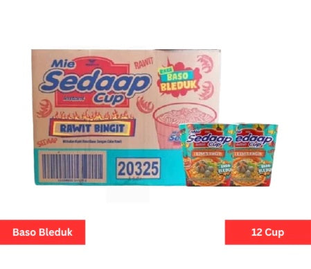 MIE SEDAAP CUP Goreng and Other Best Flavour 1 dus isi 12 cup instan noodle mie sedap (SG)