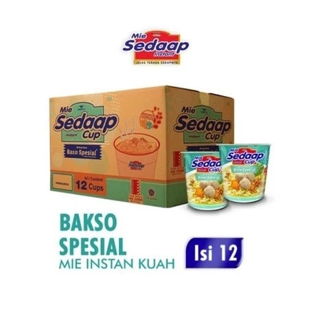 MIE SEDAAP CUP Goreng and Other Best Flavour 1 dus isi 12 cup instan noodle mie sedap (SG)
