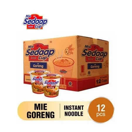 MIE SEDAAP CUP Goreng 1 dus isi 12 cup instan noodle mie sedap (SG)