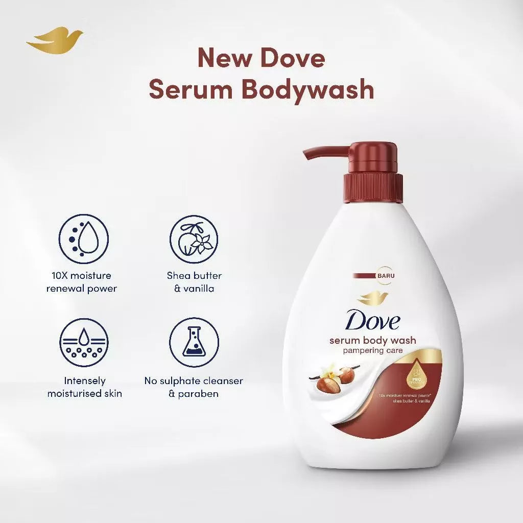 Dove Serum Body Wash Pro-Ceramide Pampering Care | Sensitive Relief | Moisture Renew 550ml (SG)
