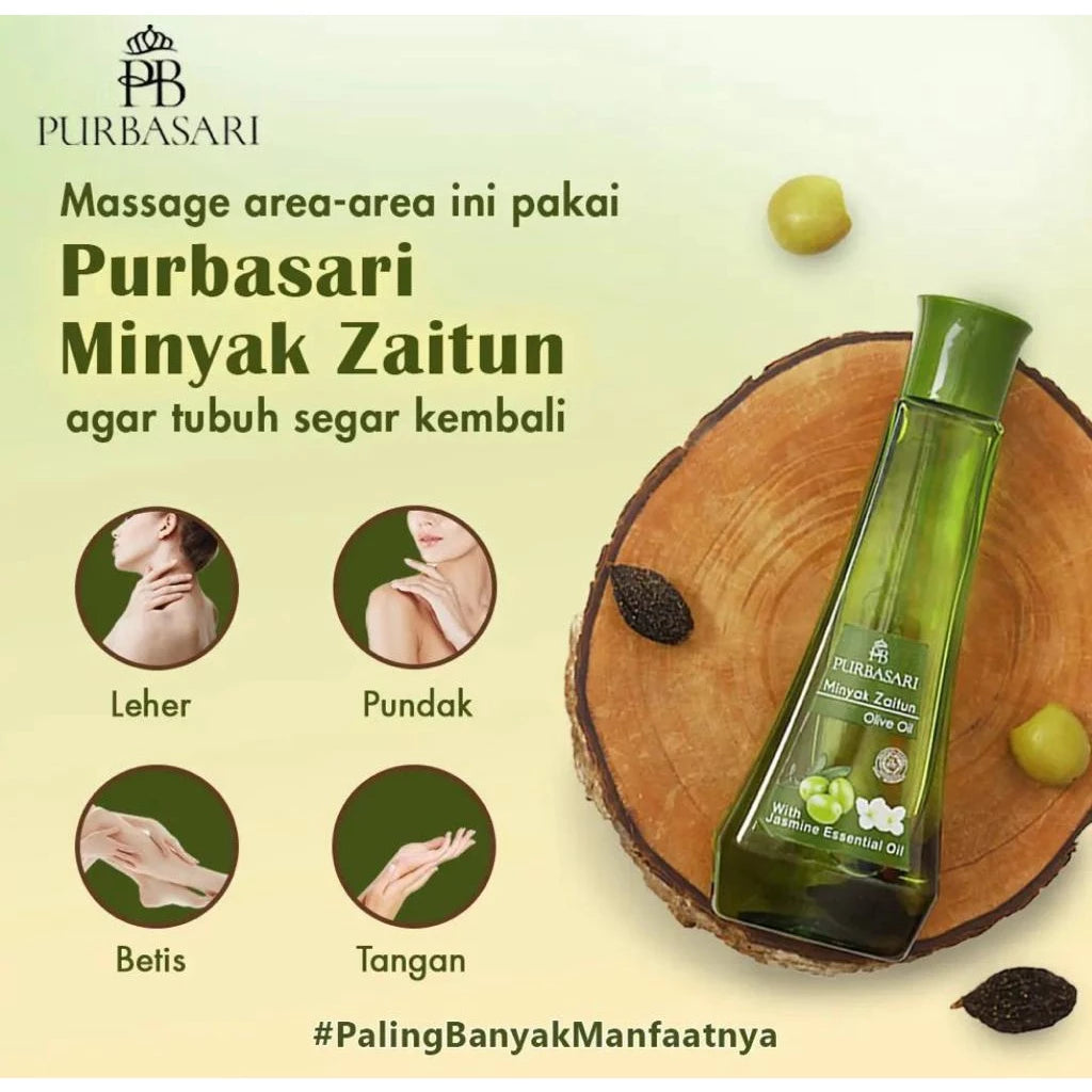 PURBASARI Minyak Zaitun - Olive Oil With Jasmine Essential Oil 150ml (SG)