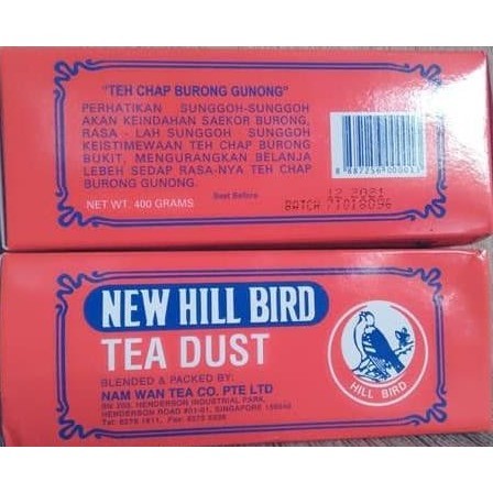NEW HILL BIRD - BLACK TEA DUST - 1 box 400 Gram (SG)