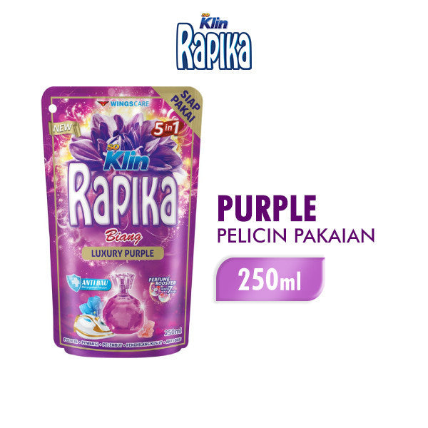 RAPIKA BIANG 1 Pouch x 250ml - Laundry Care - Pelicin, Pelembut, Pewangi, Penghilang Kusut, dan Anti Kuman (SG)