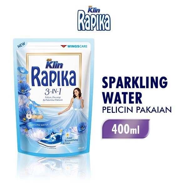 RAPIKA REFILL 1 Pouch - 3 in 1 -> Pelicin - Pewangi - Pelembut Pakaian (SG)
