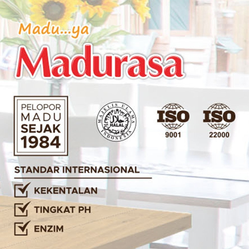 Madurasa Beverages of Honey Original or Lime Flavour 1 box with 12 sachets x 25 gram (SG)