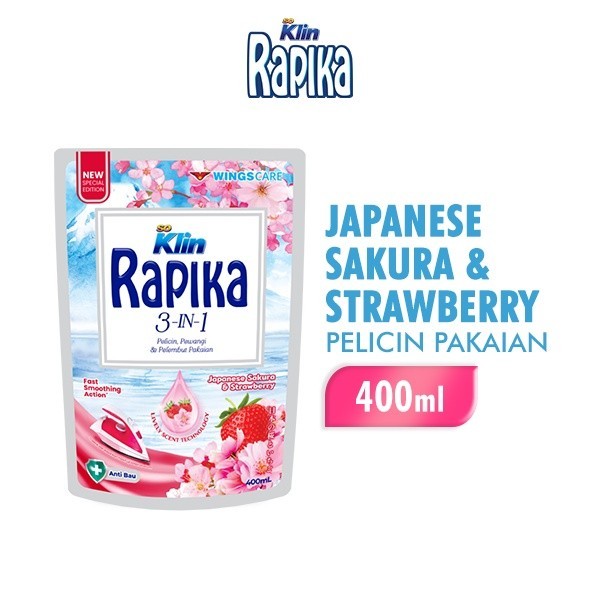 RAPIKA REFILL 1 Pouch - 3 in 1 -> Pelicin - Pewangi - Pelembut Pakaian (SG)