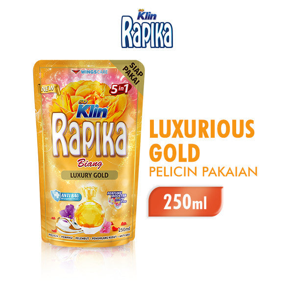 RAPIKA BIANG 1 Pouch x 250ml - Laundry Care - Pelicin, Pelembut, Pewangi, Penghilang Kusut, dan Anti Kuman (SG)