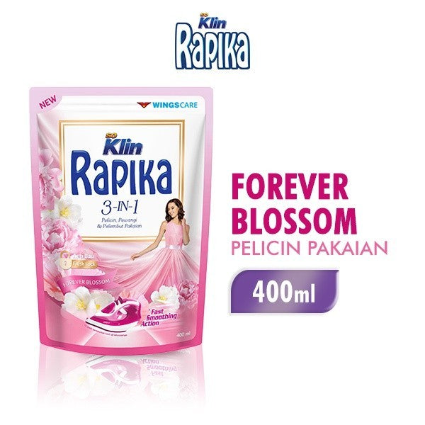 RAPIKA REFILL 1 Pouch - 3 in 1 -> Pelicin - Pewangi - Pelembut Pakaian (SG)