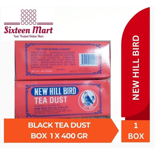NEW HILL BIRD - BLACK TEA DUST - 1 box 400 Gram (SG)