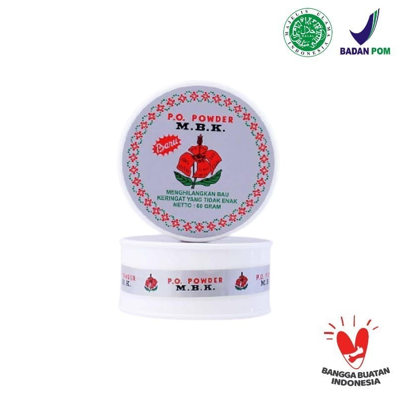 MBK Tin Putih | Silver | Biru Kemasan 60 gr Bedak Menghilangkan Bau Keringat (SG)