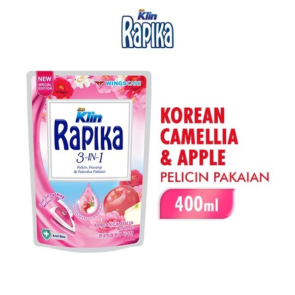 RAPIKA REFILL 1 Pouch - 3 in 1 -> Pelicin - Pewangi - Pelembut Pakaian (SG)