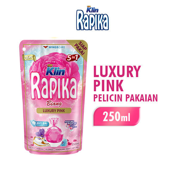 RAPIKA BIANG 1 Pouch x 250ml - Laundry Care - Pelicin, Pelembut, Pewangi, Penghilang Kusut, dan Anti Kuman (SG)