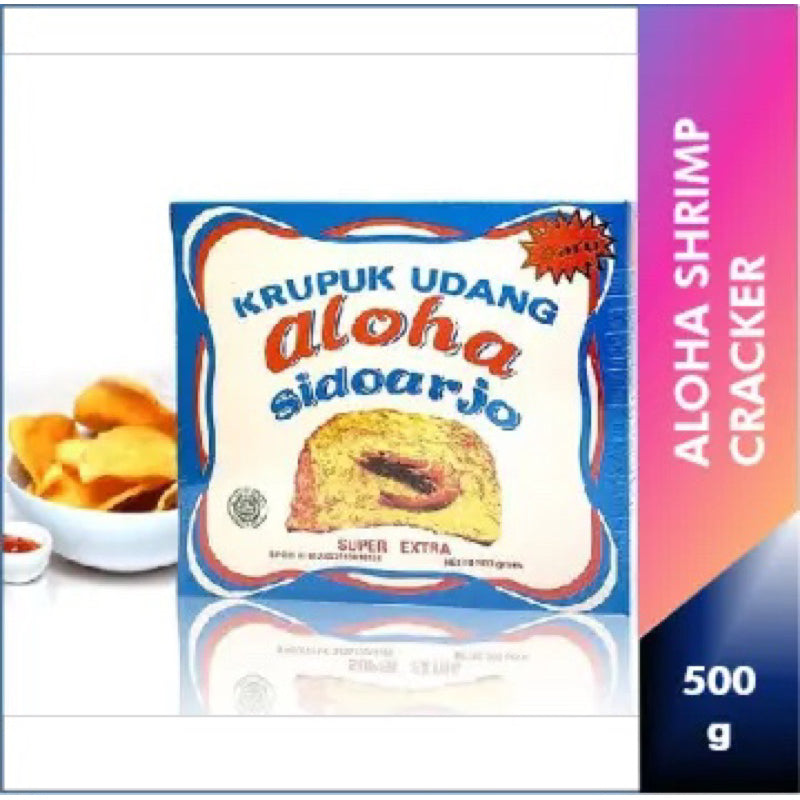 Kerupuk Aloha OVAL/STICK Krupuk Udang Superior Prawn Shrimp Cracker/ Keropok Udang (SG)