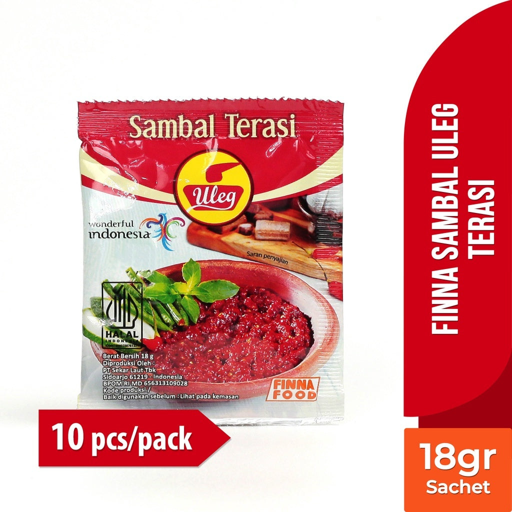 Sambal FINNA (Finna Chili) sachet 1 pcs | Jar Bottle 180gram | Pack 10 sachets AVAILABLE ALL VARIAN (SG)