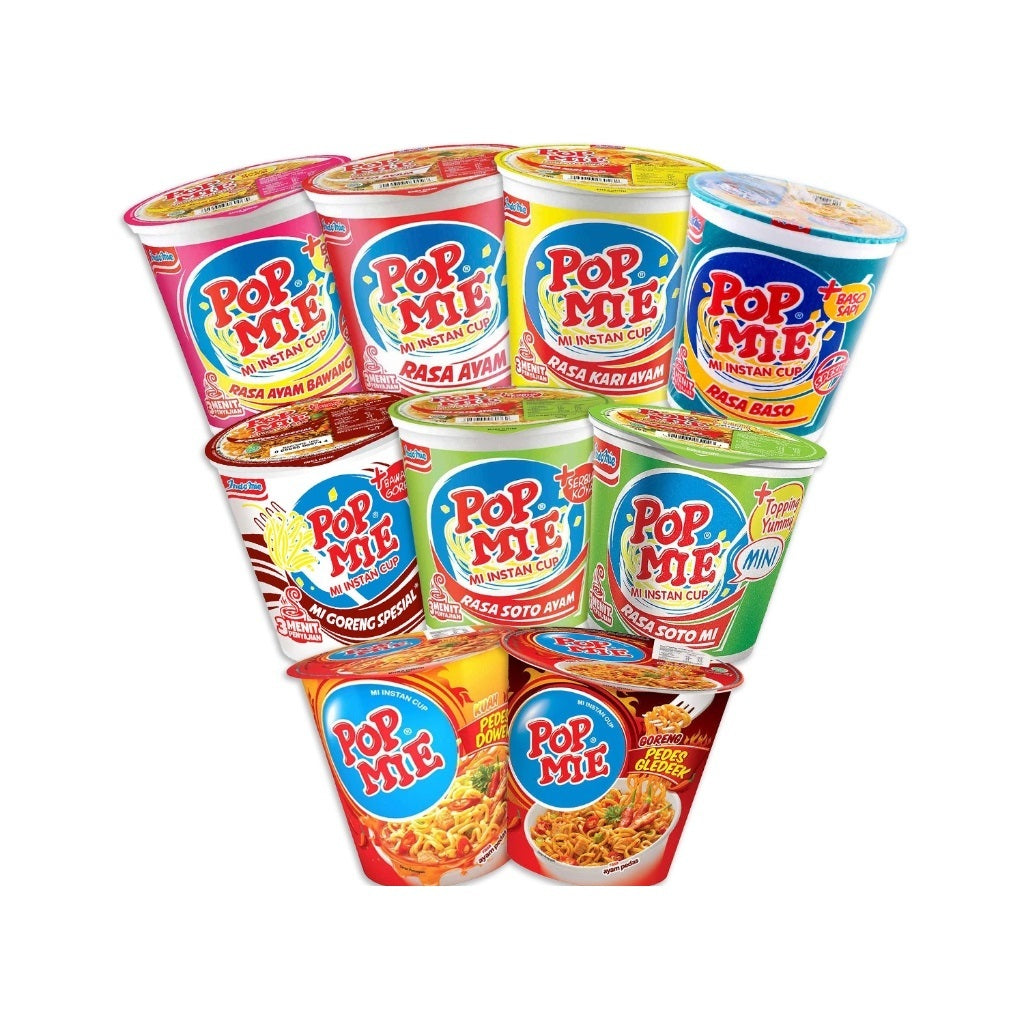 Pop Mie Cup Instant Noodle BUNDLE 1 CTN best varian flavor (SG)