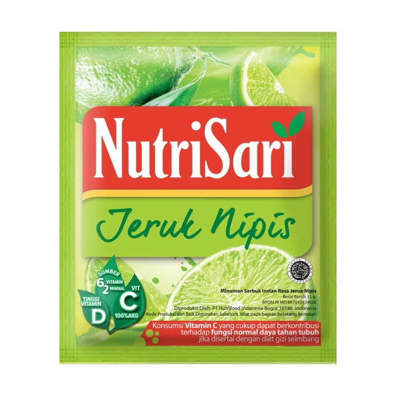 NutriSari Drink Sachet - Minuman Buah Vitamin C Vitamin D 10pcs AVAILABLE ALL VARIAN (SG)