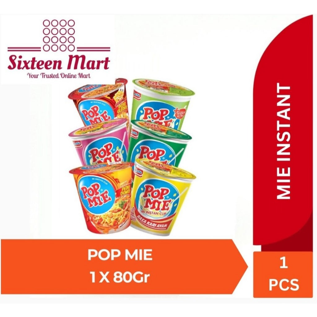Pop Mie Cup Instant Noodle BUNDLE 1 CTN best varian flavor (SG)