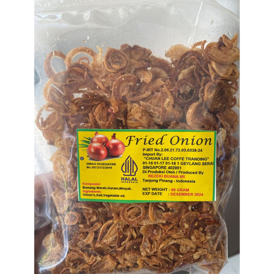 Fried Onion 80 gram or 400 gram  (SG)