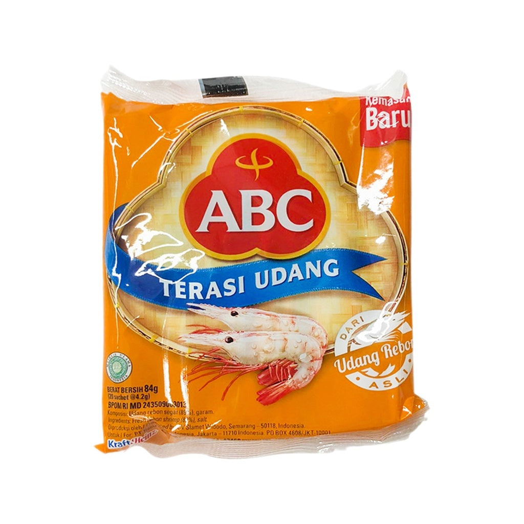 ABC Terasi Udang 1 pack contains 20 sachet x 3.8 gram (SG)