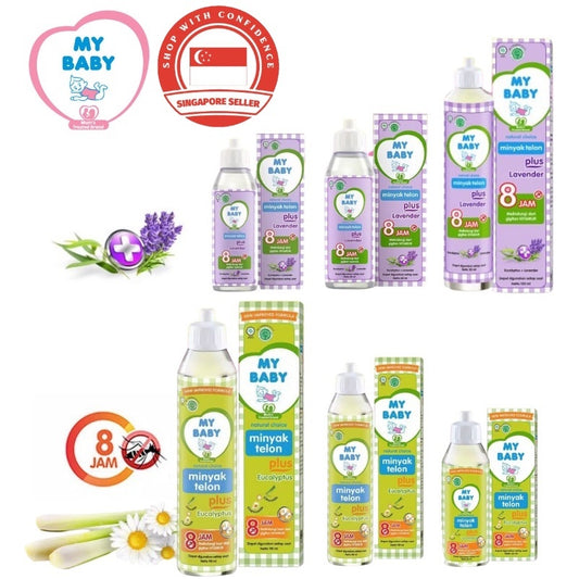 My Baby Minyak Telon (Telon Oil) PLUS 8-12 Hours Protection 30 ML 0r 60 ML or 90 ML or 150 ML mybaby minyaktelon (SG)