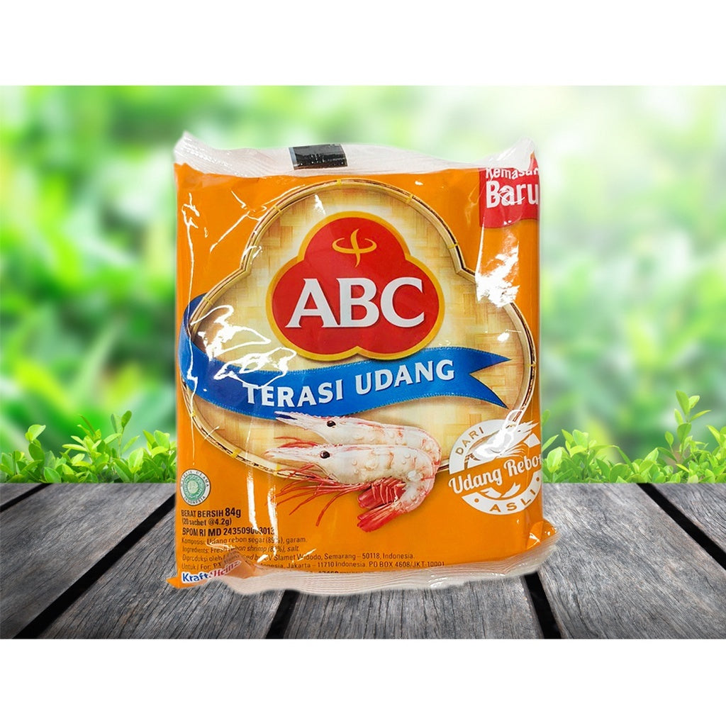 ABC Terasi Udang 1 pack contains 20 sachet x 3.8 gram (SG)