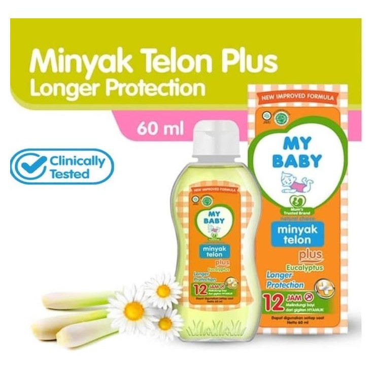 My Baby Minyak Telon (Telon Oil) PLUS 8-12 Hours Protection 30 ML 0r 60 ML or 90 ML or 150 ML mybaby minyaktelon (SG)